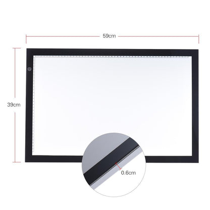 LUMIA2+ Synchronicity Digitools LIGHTBOARD A2 LED Light Pad XL 59x39cm - for Large Drawings Tracing Plates Safely Packed