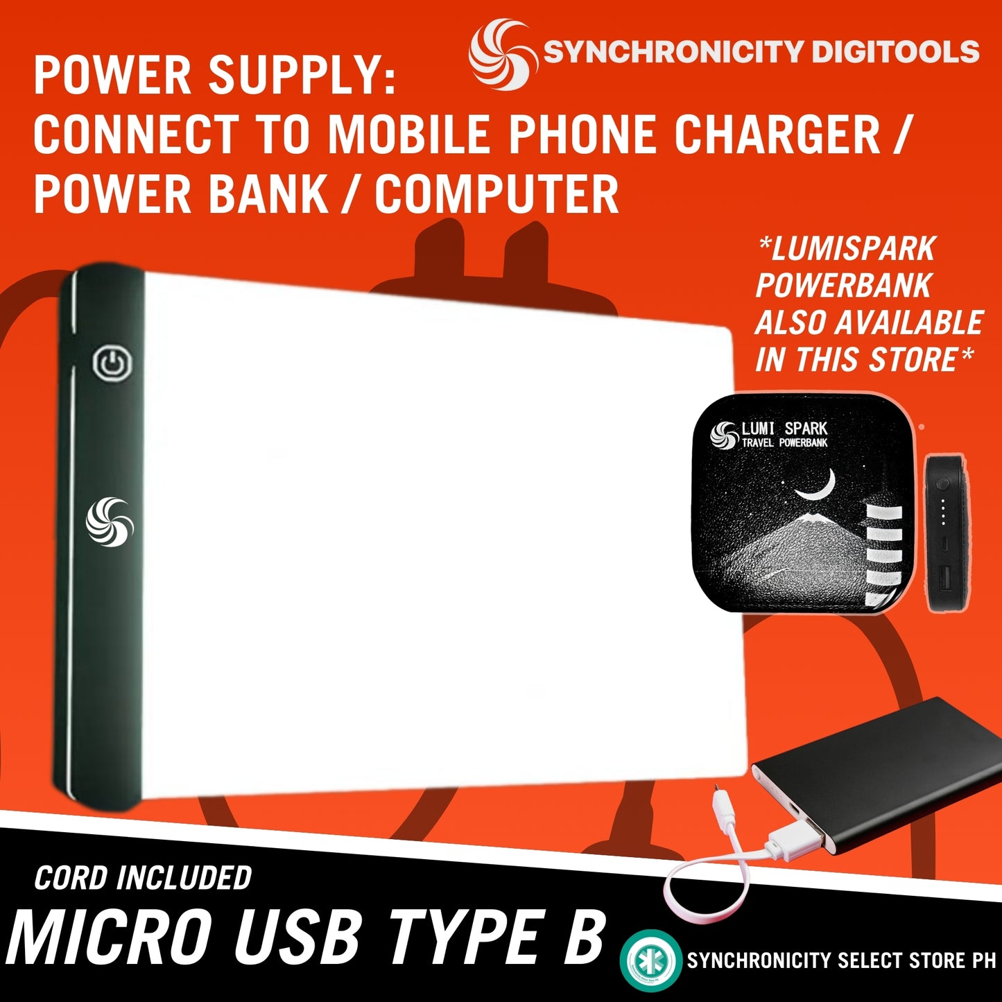 LUMIA4R LIGHTBOARD Synchronicity Digitools A4 LED Light Pad with Rulings for Medium Bond - Letter - A4 Drawings Tracing Plates