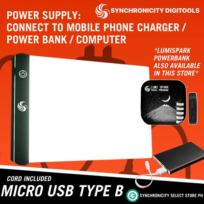 LUMIA3 LIGHTBOARD Synchronicity Digitools A3 LED Light Pad for Large Drawings Tracing Plates Artisan